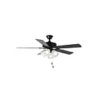 Maxim Lighting 89907FTBKWP 52" Black/Walnut/Pecan Ceiling Fan