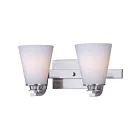 Maxim Lighting Conical 9012SWSN 2-Lights 60W Satin Nickel Vanity Light
