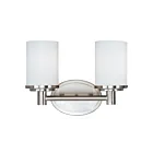Maxim Lighting Cylinder 9052SWSN 2-Lights 60W Satin Nickel Vanity Light