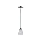 Maxim Lighting 91011FTPC Basix 1-Light 60W Polished Chrome Pendant
