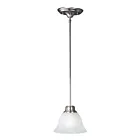 Maxim Lighting 91067MRSN Malaga 1-Light 60W Satin Nickel Pendant