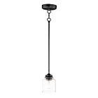 Maxim Lighting 91260CDBK Acadia 1-Light 60W Black Pendant