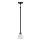 Maxim Lighting 91270SWBZSBR Coraline 1-Light 60W Bronze/Satin Brass Pendant