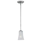 Maxim Lighting 92040FTSN Logan 1-Light 60W Satin Nickel Pendant