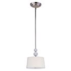 Maxim Lighting 92750WTPN Rondo 1-Light 60W Polished Nickel Pendant