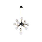 Kendal Lighting AMBIENCE PF100-13L-BLK-BRS Black 13-Light 40W Pendant