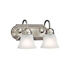 Kichler 5336NIS 2-Lights Brushed Nickel 100W Vanity Light