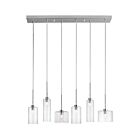 Dainolite IC-286P-PC Industrial Chic 6-Lights 240W Polished Chrome LED Horizontal Pendant