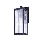 Canarm IOL456BK NEWPORT 1-Light 100W Matte Black Outdoor Wall Light