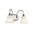 Kichler 45882NI 2-Lights Brushed Nickel 100W Vanity Light