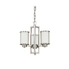Nuvo Lighting Odeon 60-2851 3-Light Brushed Nickel Modern Chandelier