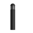 Naturaled FX5.5BLD18SW-32RLF-8CCT3-BK Black Bollard Wattage and CCT Selectable