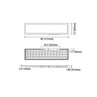 Naturaled FXPNL38SW-1X4-8CCT3 1' x 4' LED Panneau plat Wattage et CCT sélectionnable