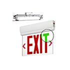 Naturaled LEDEX-EL-SM-GRN-RED-WH 1W White Emergency Exit Sign Light