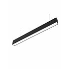 Nexleds NX-LAL8F-100W-L-DV-TCP-B Black LED Architectural Linear Strip Light Wattage and CCT Selectable