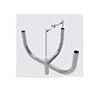 Nova Pole 101-99-BHNT32-Fx NT32 Bullhorn, 3 Tenons 90°