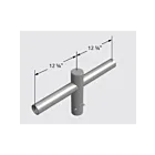 Nova Pole 101-99-TAPT02-Fx PT2 Tenon Mounting Adaptor, 2 Tenons 180°