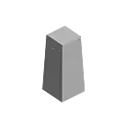 Nova Pole NTB36-CT Closed Top Service Base