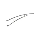 Nova Pole S15-50-SCK-001 Truss 2.5m Single Davit Arm