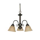 Nuvo Lighting Ballerina 60-1252 3-Light Mahogany Bronze Chandelier