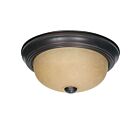 Nuvo Lighting 60-1255 2-Lights Mahogany Bronze Flush Mount Light