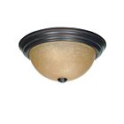 Nuvo Lighting 60-1256 2-Lights Mahogany Bronze Flush Mount Light