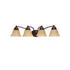 Nuvo Lighting Empire 60-1273 4-Light Mahogany Bronze Vanity Light