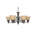 Nuvo Lighting Empire 60-1274 6-Light Mahogany Bronze Chandelier