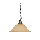 Nuvo Lighting 60-1276 1-Light Mahogany Bronze Hanging Lantern Pendant 