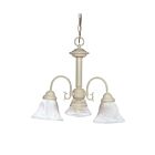 Nuvo Lighting Ballerina 60-188 3-Light Textured White Chandelier