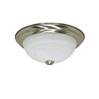 Nuvo Lighting 60-197 2-Lights Brushed Nickel Flush Mount