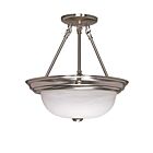 Nuvo Lighting 60-201 2-Lights Brushed Nickel Flush Mount