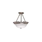 Nuvo Lighting 60-201 2-Lights Brushed Nickel Flush Mount