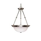 Nuvo Lighting 60-204 3-Lights Brushed Nickel Hanging Lantern Pendant 