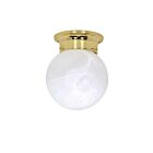 Nuvo Lighting 60-255 1-Light Polished Brass Flush Mount
