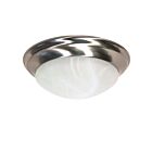Nuvo Lighting 60-284 2-Lights Brushed Nickel Flush Mount