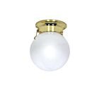 Nuvo Lighting 60-295 1-Light Polished Brass Flush Mount