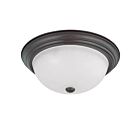 Nuvo Lighting 60-3147 3-Lights Mahogany Bronze Flush Mount