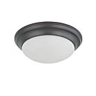 Nuvo Lighting 60-3176 2-Lights Mahogany Bronze Flush Mount