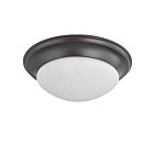 Nuvo Lighting 60-3177 3-Lights Mahogany Bronze Flush Mount
