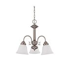 Nuvo Lighting Ballerina 60-3241 3-Light Brushed Nickel Chandelier