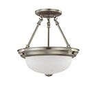 Nuvo Lighting 60-3244 2-Lights Brushed Nickel Flush Mount