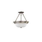 Nuvo Lighting 60-3245 2-Lights Brushed Nickel Flush Mount