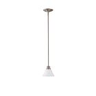 Nuvo Lighting 60-3257 Empire 1-Light Brushed Nickel Pendant 