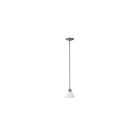 Nuvo Lighting 60-3257 Empire 1-Light Brushed Nickel Pendant 