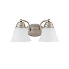 Nuvo Lighting Empire 60-3265 2-Light Brushed Nickel Vanity Light