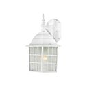 Nuvo Lighting 60-3480 Adams 1-Light 100W White Outdoor Wall Lantern
