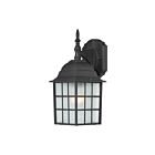 Nuvo Lighting 60-3482 Adams 1-Light 100W Textured Black Outdoor Wall Lantern
