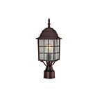 Nuvo Lighting 60-3483 Adams 1-Light 100W Rustic Bronze Outdoor Post Lantern