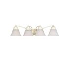 Nuvo Lighting Empire 60-355 4-Light Textured White Vanity Light